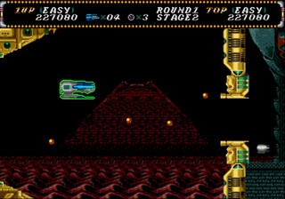 une photo d'Ã©cran de Hellfire sur Sega Megadrive